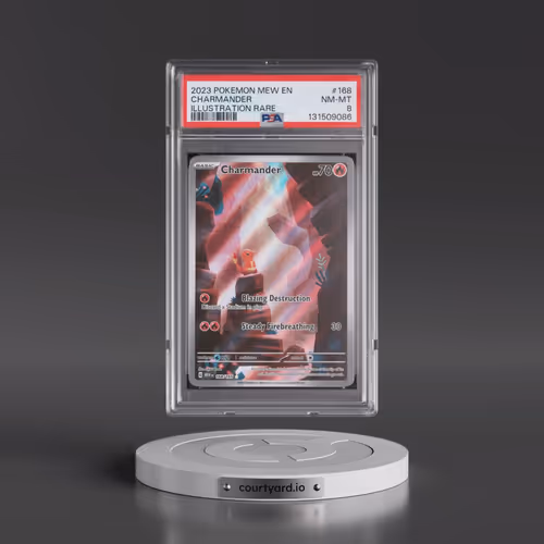 2023 Pokémon Mew EN-151 #168 Charmander - Illustration Rare (PSA 8 NM-MT)