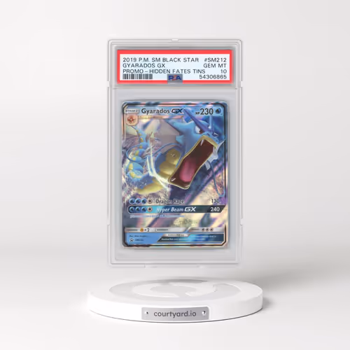 2019 Pokémon SM Black Star Promo #SM212 Gyarados GX - Holo Hidden Fates Tins (PSA 10 GEM MINT)