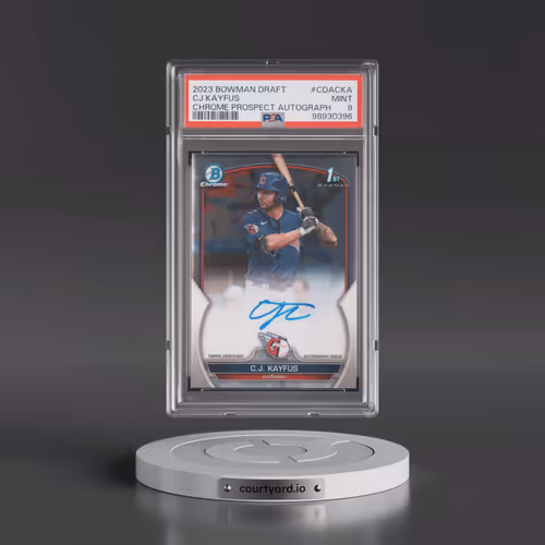 2023 Bowman Draft Chrome Prospect Autograph #CDACKA CJ Kayfus (PSA 9 MINT)