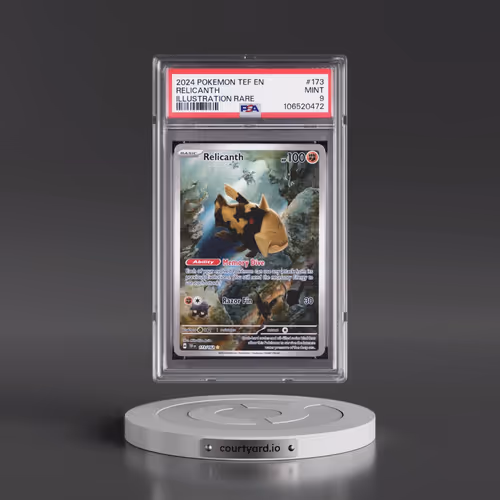 2024 Pokémon Tef EN-Temporal Forces #173 Relicanth - Illustration Rare (PSA 9 MINT)