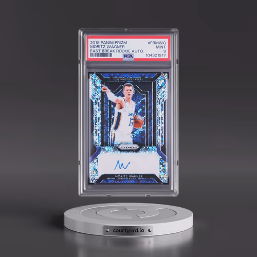 2018 Panini Prizm Fast Break Rookie Autographs #FRMWG Moritz Wagner (PSA 9 MINT)