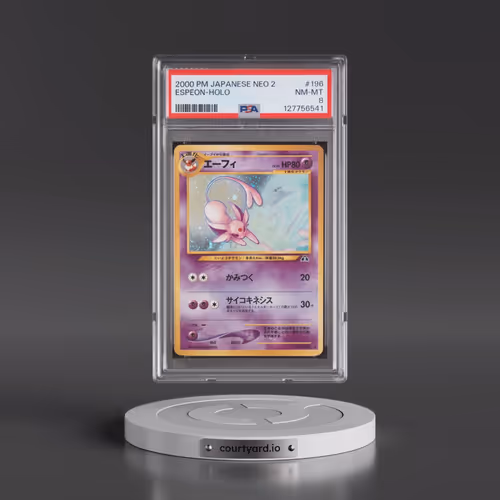 2000 Pokémon Neo 2 #196 Espeon - Holo (PSA 8 NM-MT)