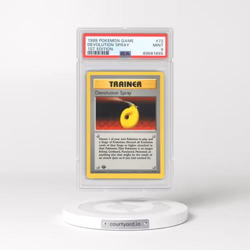 1999 Pokémon Game #72 Devolution Spray - 1st Edition (PSA 9 MINT)