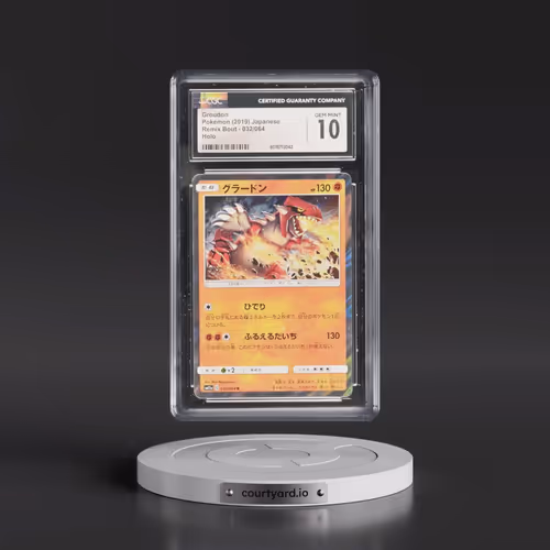 2019 Remix Bout #032/064 Groudon - Holo (CGC 10 GEM MINT)