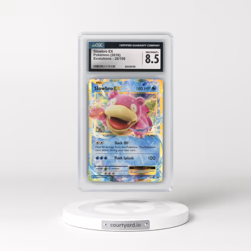 2016 Evolutions #26/108 Slowbro EX - Holo (CGC 8.5 NM-MT+)