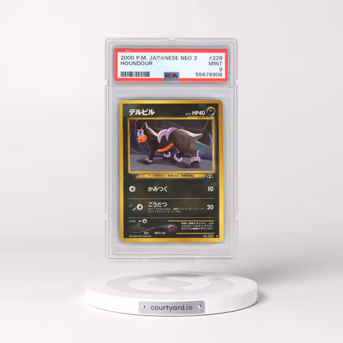 2000 Pokémon Neo 2 #228 Houndour (PSA 9 MINT)