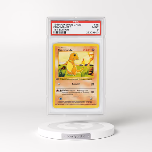 1999 Base Set #46 Charmander - 1st Edition Shadowless (PSA 9 MINT)