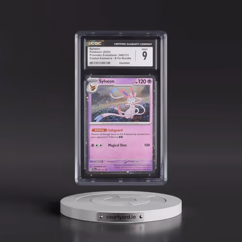 2024 Prismatic Evolutions - PRE EN #040/131 Sylveon - (Cosmos Holo) Costco Exclusive 8-Tin Bundle (C
