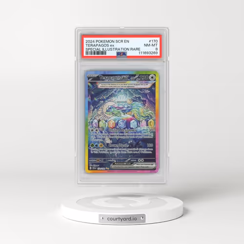2024 Pokémon Scr EN-Stellar Crown #170 Terapagos EX - Holo Special Illustration Rare (PSA 8 NM-MT)