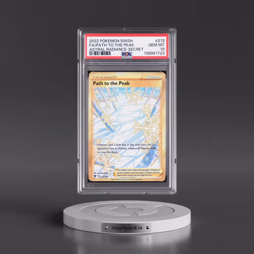 2022 Pokémon Sword & Shield Astral Radiance #213 Path to the Peak - Full Art Secret (PSA 10 GEM MINT