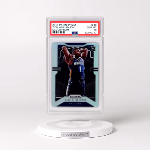 2019 Panini Prizm #248 Zion Williamson - Silver Prizm (PSA 10 GEM MINT)