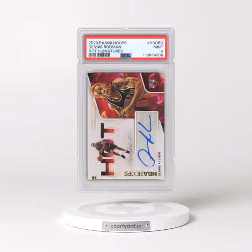 2020 Panini Hoops Hot Signatures #HSDRD Dennis Rodman (PSA 9 MINT)