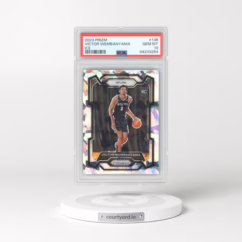 2023 Panini Prizm #136 Victor Wembanyama - Ice (PSA 10 GEM MINT)