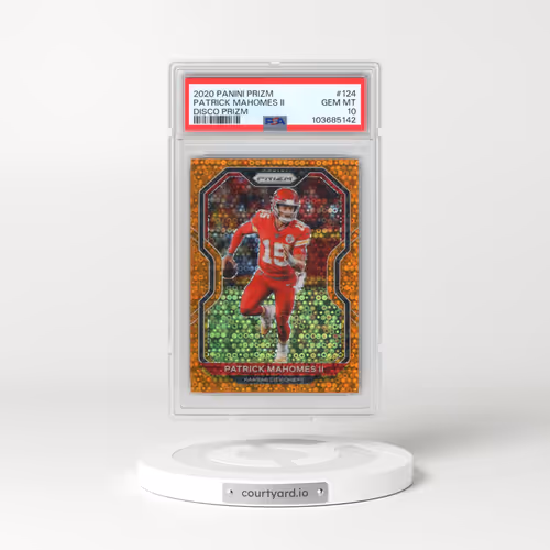 2020 Panini Prizm #124 Patrick Mahomes II - Disco Prizm (PSA 10 GEM MINT)