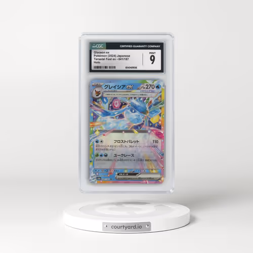 2024 Pokémon Sv8a-Terastal Fest EX #041 Glaceon EX - Holo (CGC 9 MINT)
