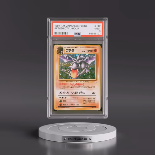 1997 Pokémon Fossil #142 Aerodactyl - Holo (PSA 9 MINT)