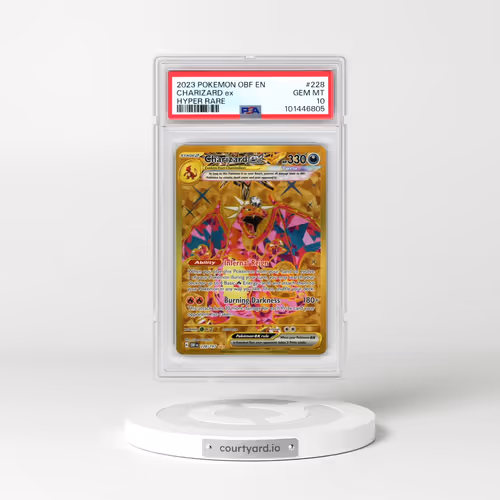 2023 Pokémon Obf EN-Obsidian Flames #228 Charizard EX - Holo Hyper Rare (PSA 10 GEM MINT)