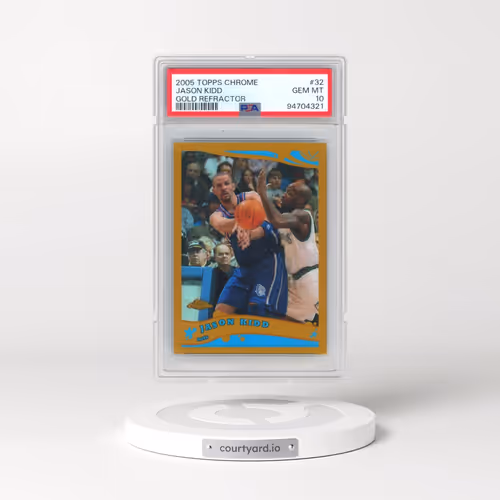 2005 Topps Chrome #32 Jason Kidd - Gold Refractor (PSA 10 GEM MINT)