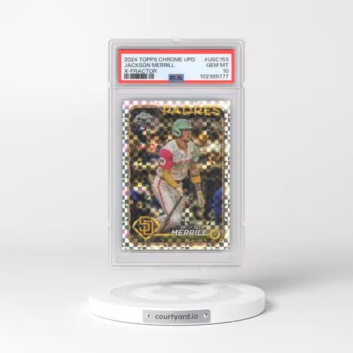 2024 Topps Chrome Update #USC153 Jackson Merrill - X-Fractor (PSA 10 GEM MINT)