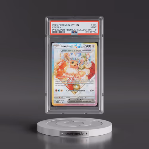 2025 Pokémon Svp EN-SV Black Star Promo #174 Eevee EX - Holo Prismatic Evolutions Super-Premium Coll