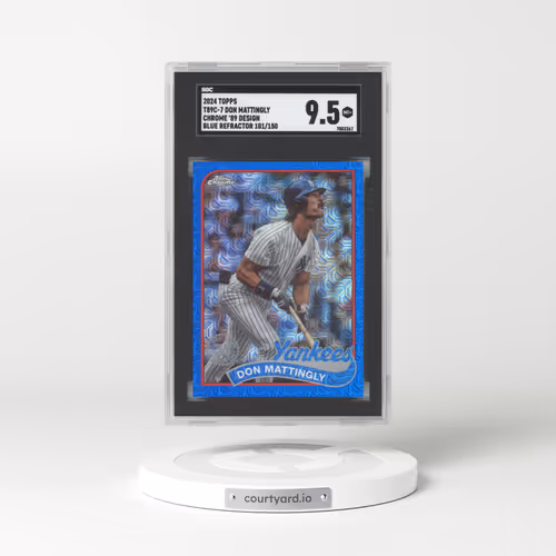 2024 Topps #T89C-7 Don Mattingly - Chrome '89 Blue Ref. (SGC 9.5 MINT+)
