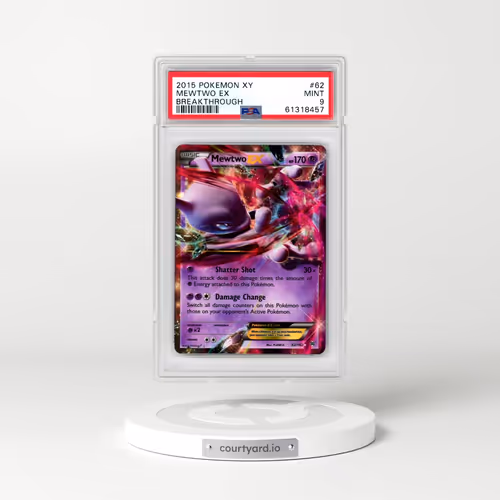 2015 Pokémon XY Breakthrough #62 Mewtwo EX - Holo (PSA 9 MINT)