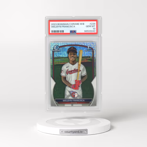 2023 Bowman Mega Box Chrome #228 Welbyn Francisca (PSA 10 GEM MINT)