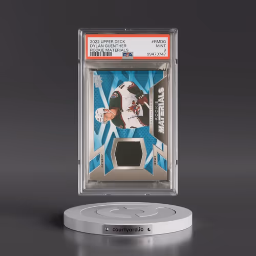 2022 Upper Deck Rookie Materials #RMDG Dylan Guenther (PSA 9 MINT)