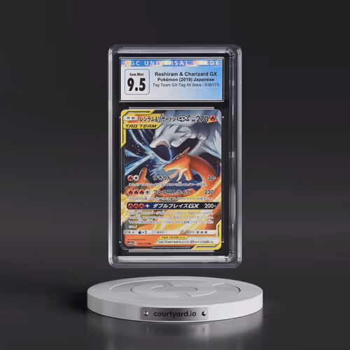 2019 Tag Team GX: Tag All Stars #016/173 Reshiram & Charizard GX - Holo (CGC 10 GEM MINT)