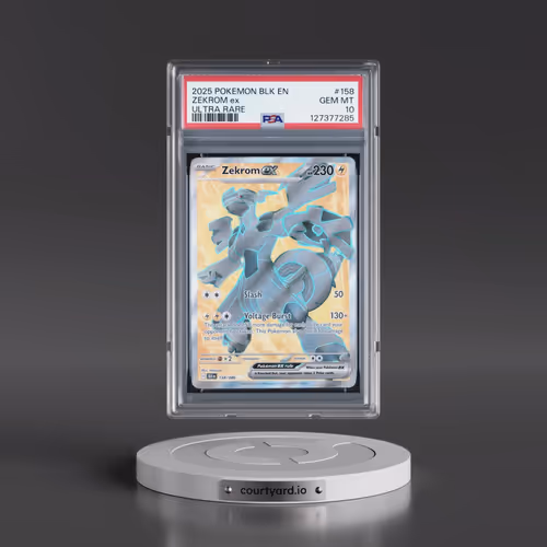 2025 Pokémon Blk EN-Black Bolt #158 Zekrom EX - Holo Ultra Rare (PSA 10 GEM MINT)