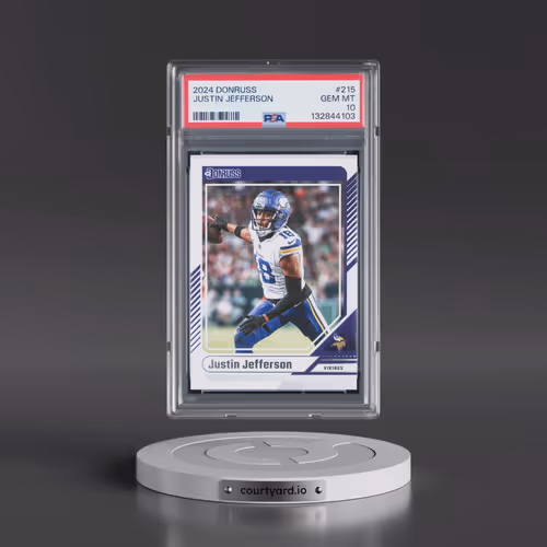 2024 Panini Donruss #215 Justin Jefferson (PSA 10 GEM MINT)