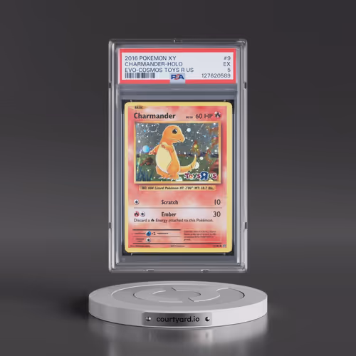 2016 Pokémon XY Evolutions #9 Charmander - Holo Cosmos-Toys R US (PSA 5 EX)