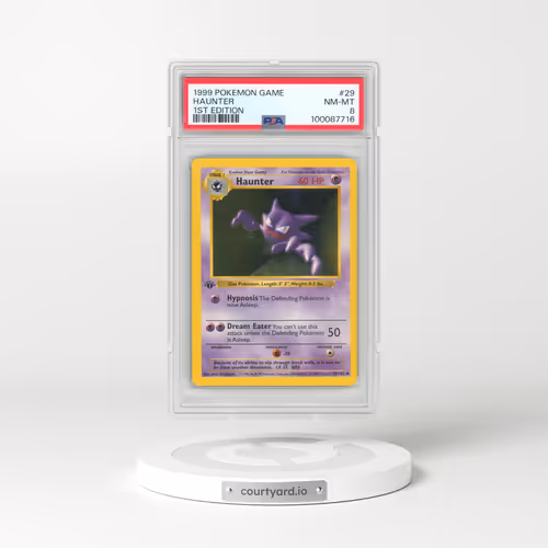1999 Pokémon Game #29 Haunter - 1st Edition (PSA 8 NM-MT)