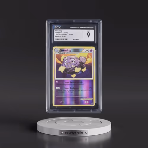 2011 Call of Legends #38/95 Weezing - Reverse Holo (CGC 9 MINT)