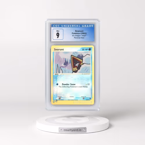 2003 EX Dragon (2003 Copyright, w/ "e" Symbol) #44/97 Snorunt - Reverse Holo (CGC 9 MINT)