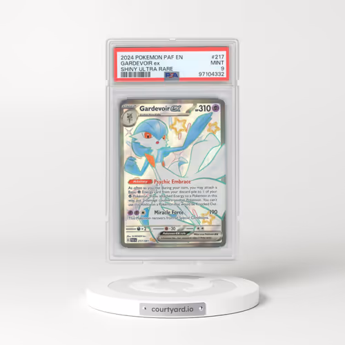 2024 Pokémon Paf EN-Paldean Fates #217 Gardevoir EX - Holo Shiny Ultra Rare (PSA 9 MINT)