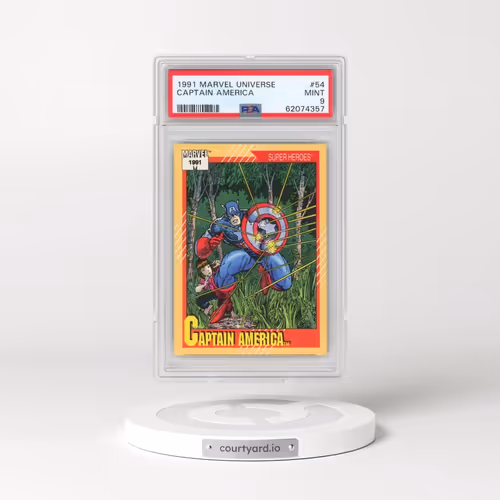 1991 Marvel Universe #54 Captain America (PSA 9 MINT)
