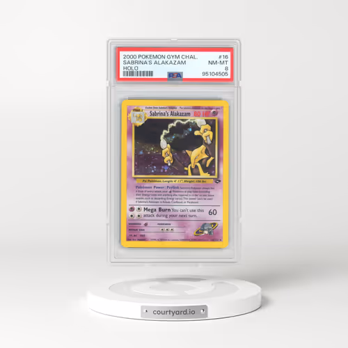 2000 Pokémon Gym Challenge #16 Sabrina's Alakazam - Holo (PSA 8 NM-MT)