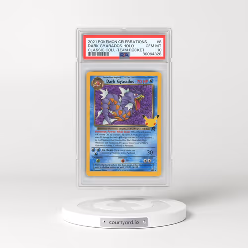 2021 Pokémon Celebrations Classic Collection #8 Dark Gyarados - Holo (PSA 10 GEM MINT)