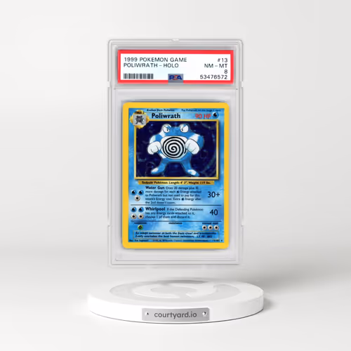 1999 Pokémon Game #13 Poliwrath - Holo (PSA 8 NM-MT)