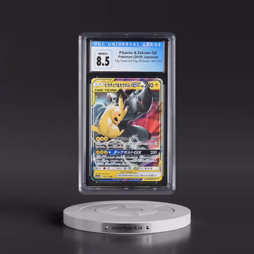 2019 Tag Team GX: Tag All Stars #041/173 Pikachu & Zekrom GX - Holo (CGC 8.5 NM-MT+)