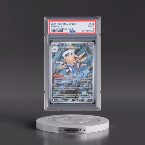 2025 Pokémon Meg EN-Mega Evolution #144 Shedinja - Illustration Rare (PSA 9 MINT)