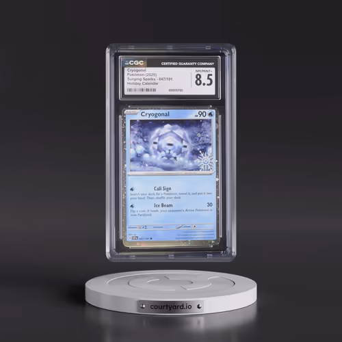 2024 Surging Sparks - SSP EN #047/191 Cryogonal - Holiday Calendar (Snowflake Stamp) (Cosmos Holo) (
