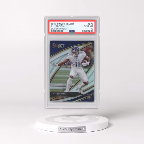 2019 Panini Select #278 A.J. Brown - Silver Prizm (PSA 10 GEM MINT)
