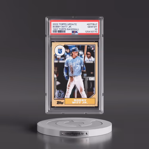 2022 Topps Update 1987 Topps Baseball #87TBU7 Bobby Witt Jr. (PSA 10 GEM MINT)