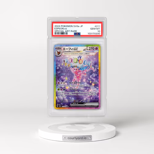 2024 Pokémon Sv8a-Terastal Fest EX #211 Espeon EX - Holo Special Art Rare (PSA 10 GEM MINT)