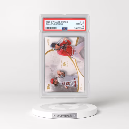 2023 Topps Dynamic Duals #14 Corbin Carroll/Zac Gallen (PSA 10 GEM MINT)
