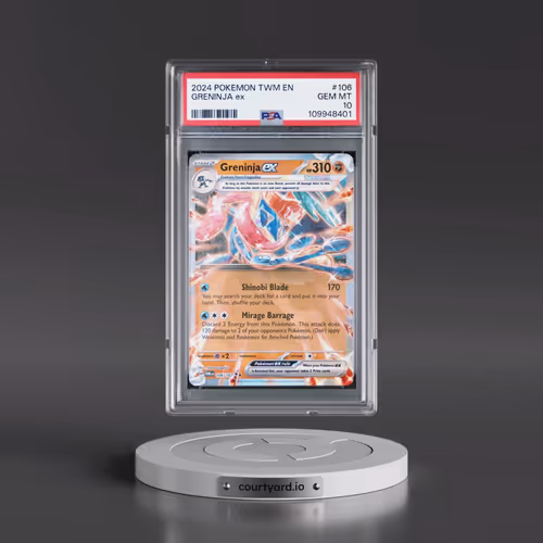 2024 Pokémon Twm EN-Twilight Masquerade #106 Greninja EX - Holo (PSA 10 GEM MINT)