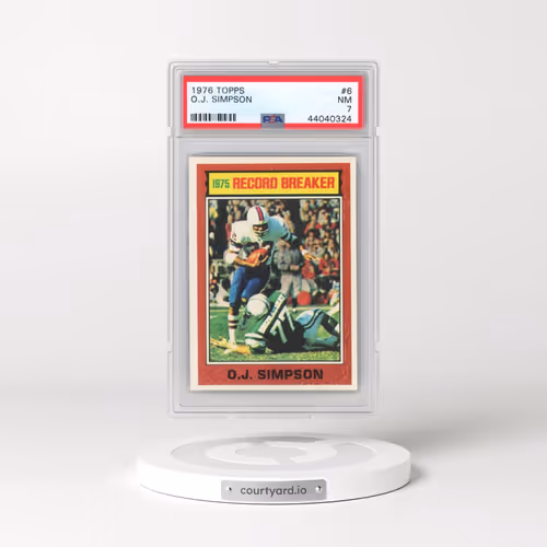 1976 Topps #6 O.J. Simpson (PSA 7 NM)
