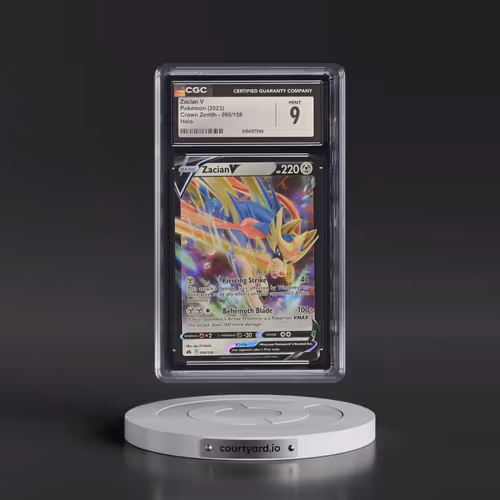 2023 Crown Zenith #095/159 Zacian V - Holo (CGC 9 MINT)